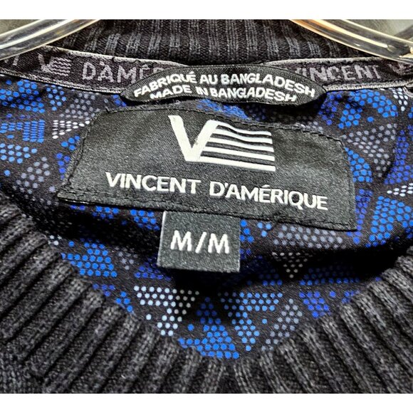 Vincent DAmérique Black V-Neck Sweater M - Picture 4 of 9